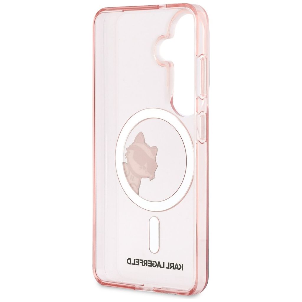 Karl Lagerfeld Peekaboo Choupette MagSafe Skal till Samsung Galaxy S26 - Rosa