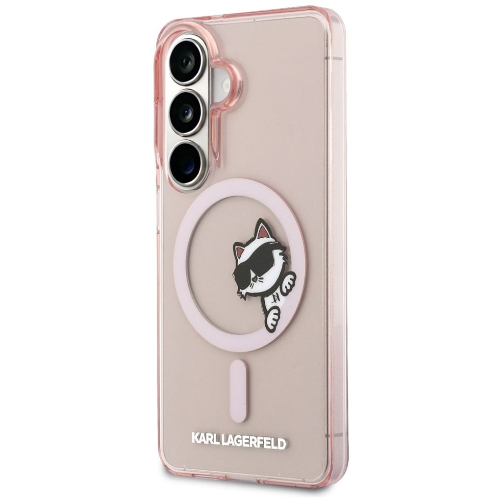 Karl Lagerfeld Peekaboo Choupette MagSafe Skal till Samsung Galaxy S26 - Rosa
