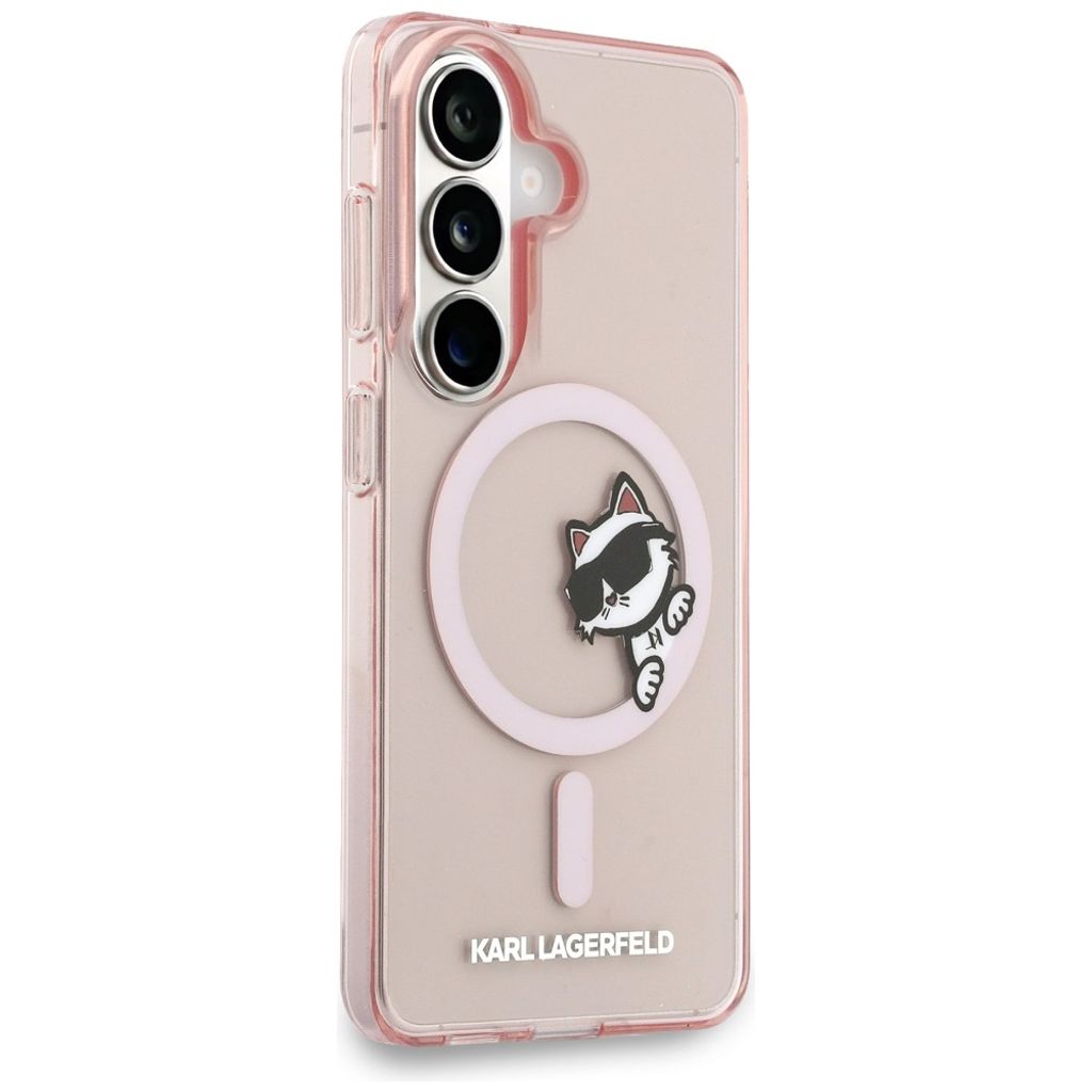 Karl Lagerfeld Peekaboo Choupette MagSafe Skal till Samsung Galaxy S26 - Rosa