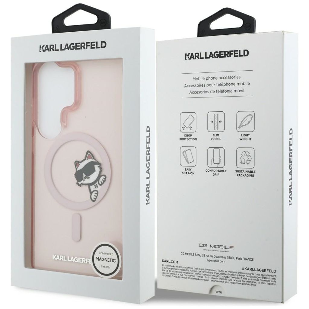 Karl Lagerfeld Peekaboo Choupette MagSafe Skal Samsung Galaxy S26 Ultra - Rosa