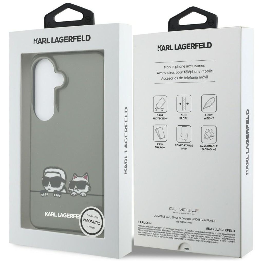 Karl Lagerfeld Peekaboo Karl & Choupette MagSafe Skal Samsung Galaxy S26 - Svart