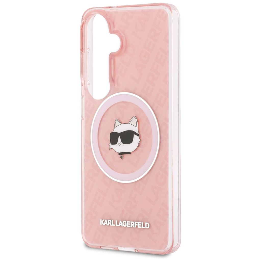 Karl Lagerfeld Repeated Choupette MagSafe Skal Samsung Galaxy S26 Plus - Rosa