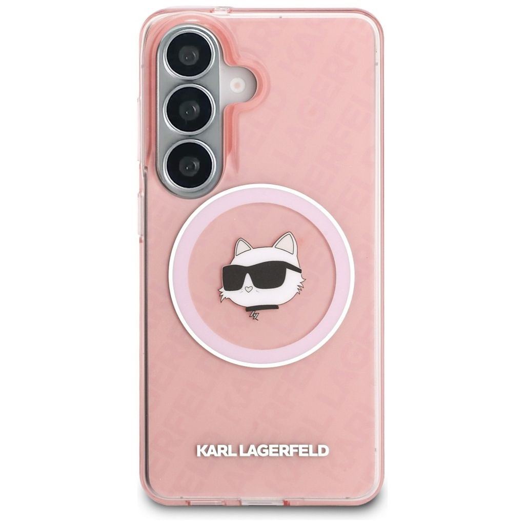 Karl Lagerfeld Repeated Choupette MagSafe Skal Samsung Galaxy S26 Plus - Rosa