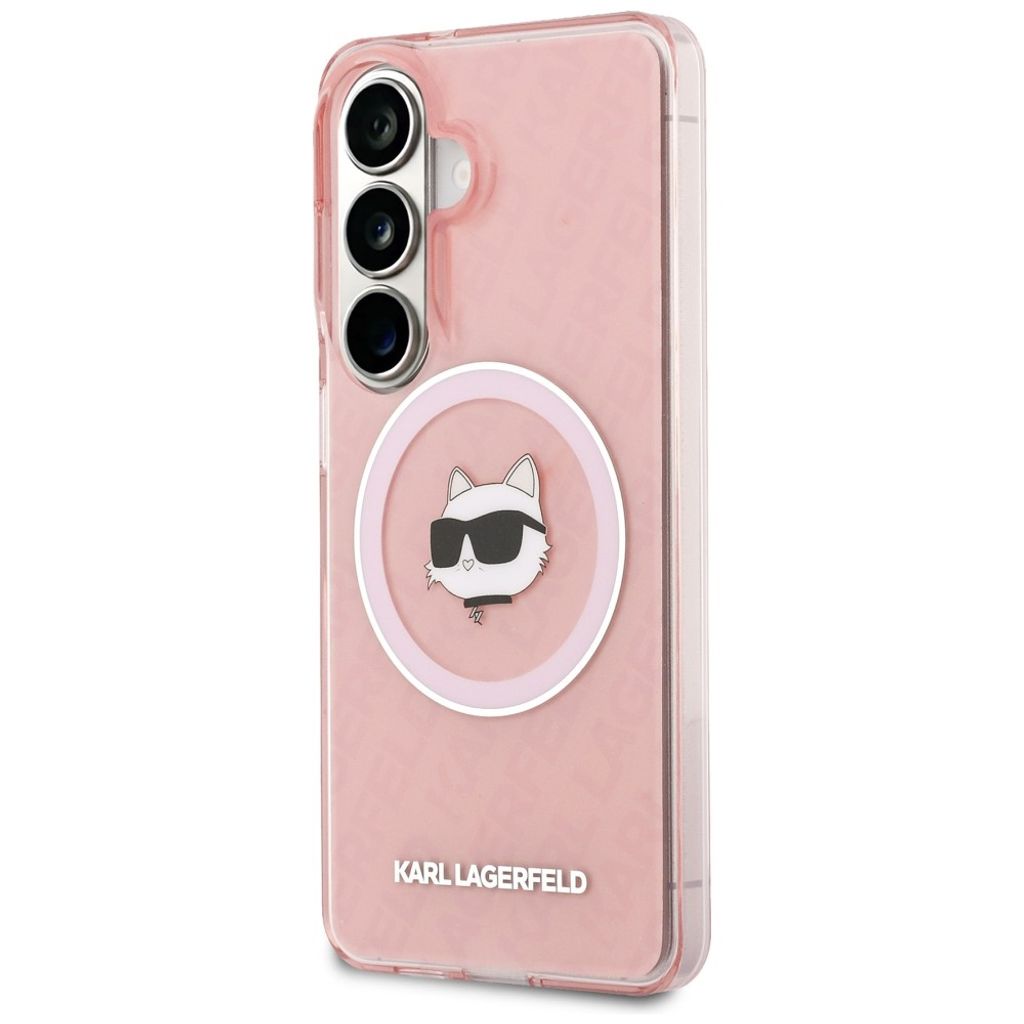 Karl Lagerfeld Repeated Choupette MagSafe Skal Samsung Galaxy S26 Plus - Rosa