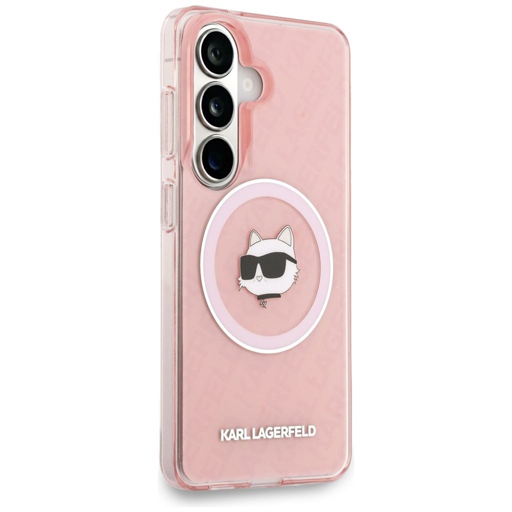 Karl Lagerfeld Repeated Choupette MagSafe Skal Samsung Galaxy S26 Plus - Rosa