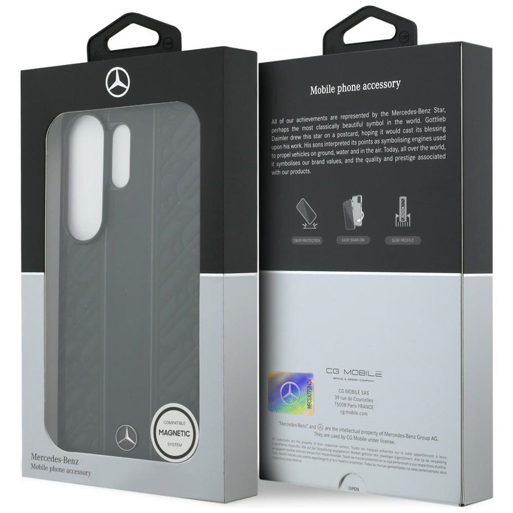 Mercedes Laurel Leaves Stripes MagSafe Skal Samsung Galaxy S26 Ultra - Svart