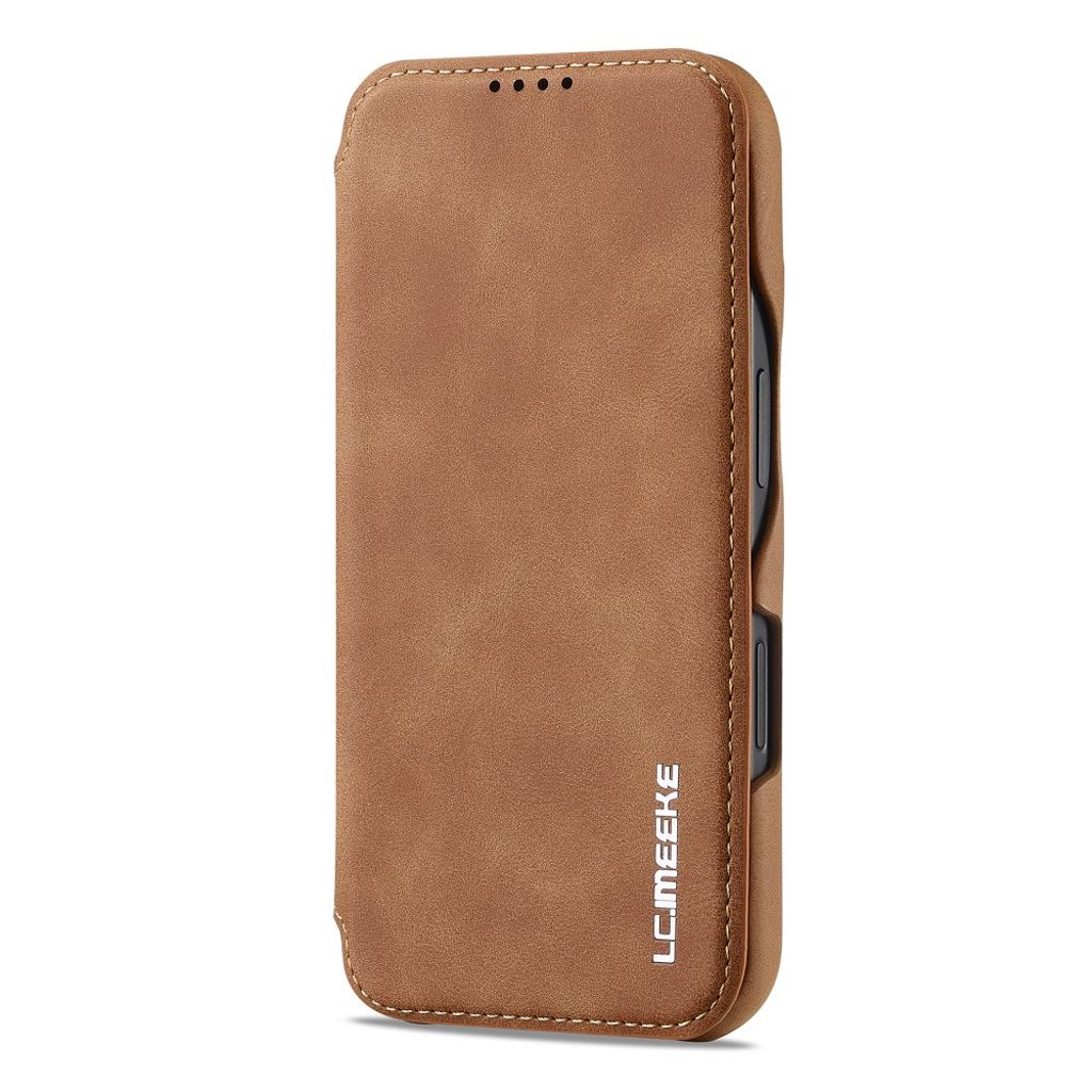 LC.IMEEKE iPhone 16 Etui med Stativ - Brun