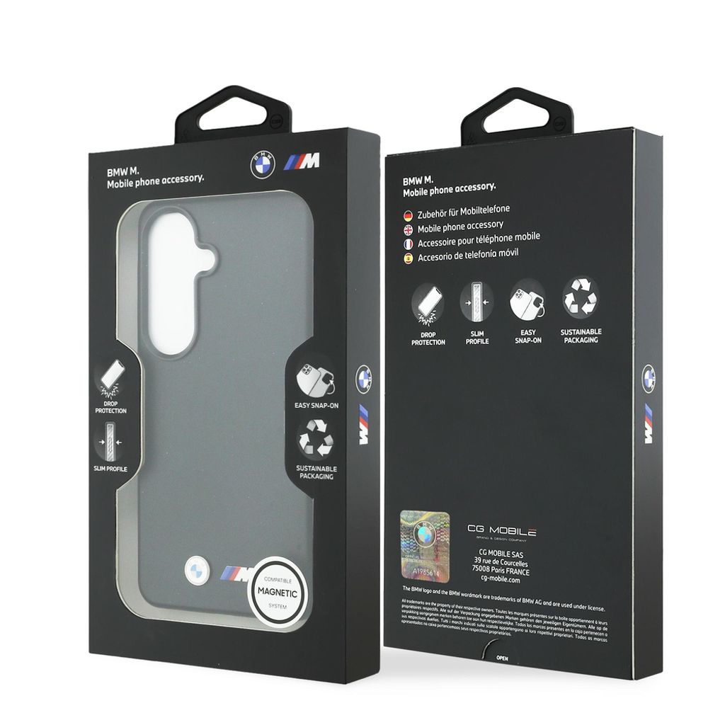BMW M Metal Logo MagSafe Skal till Samsung Galaxy S26 - Svart