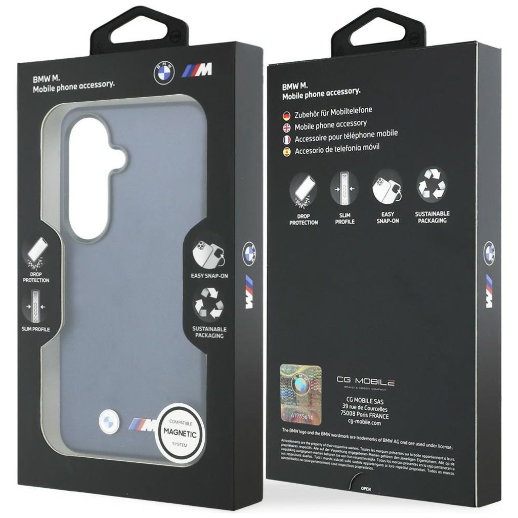 BMW M Metal Logo MagSafe Skal till Samsung Galaxy S26 - Marinblå