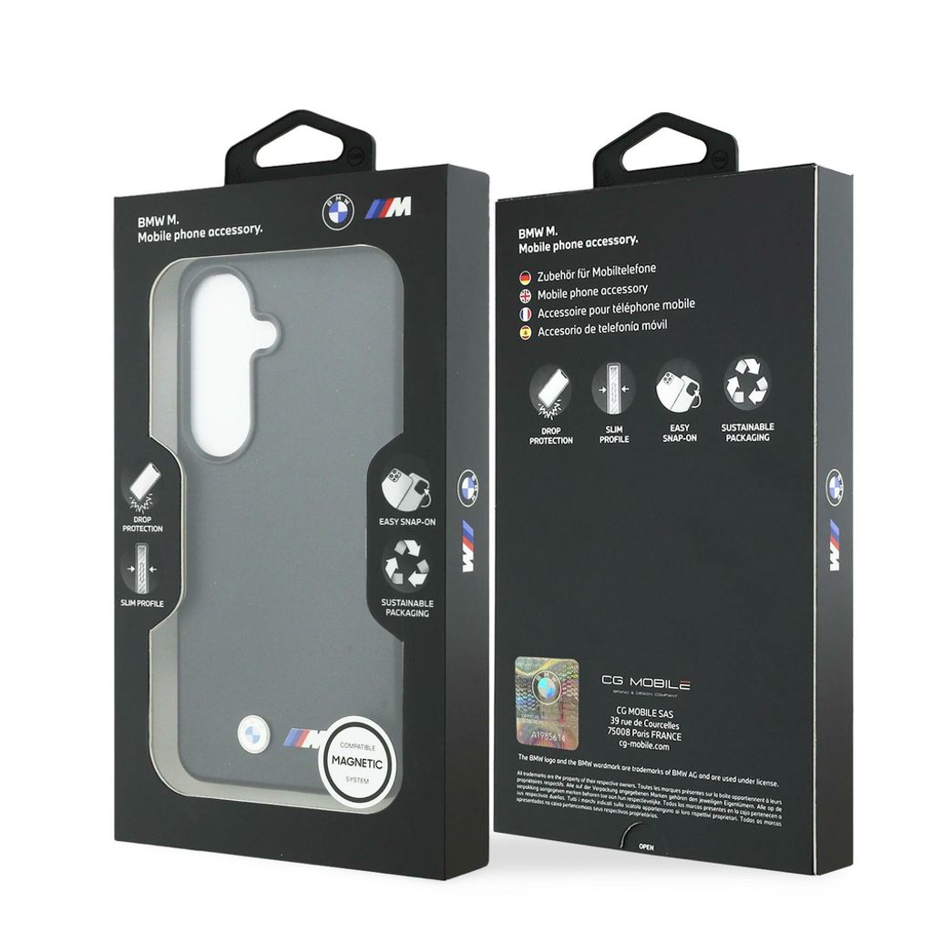 BMW M Metal Logo MagSafe Skal till Samsung Galaxy S26 Plus - Svart