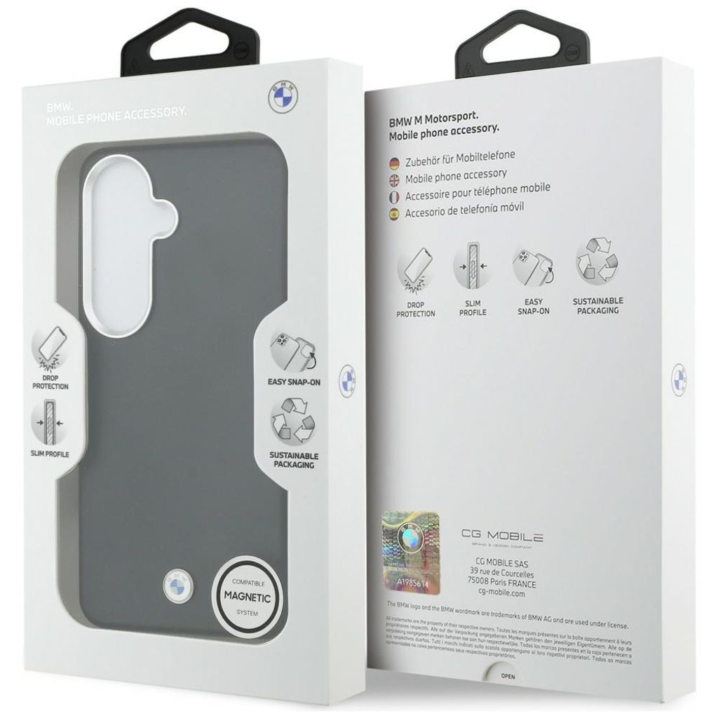 BMW Sign Metal Logo MagSafe Skal till Samsung Galaxy S26 - Svart