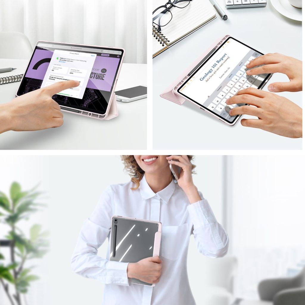 DUX DUCIS Samsung Galaxy Tab S10 FE Plus Cover - Pink