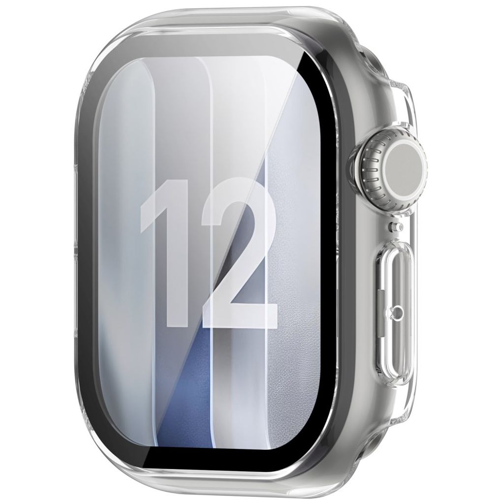 Apple Watch 12 42mm Deksel med skjermbeskytter i herdet glass - Gjennomsiktig