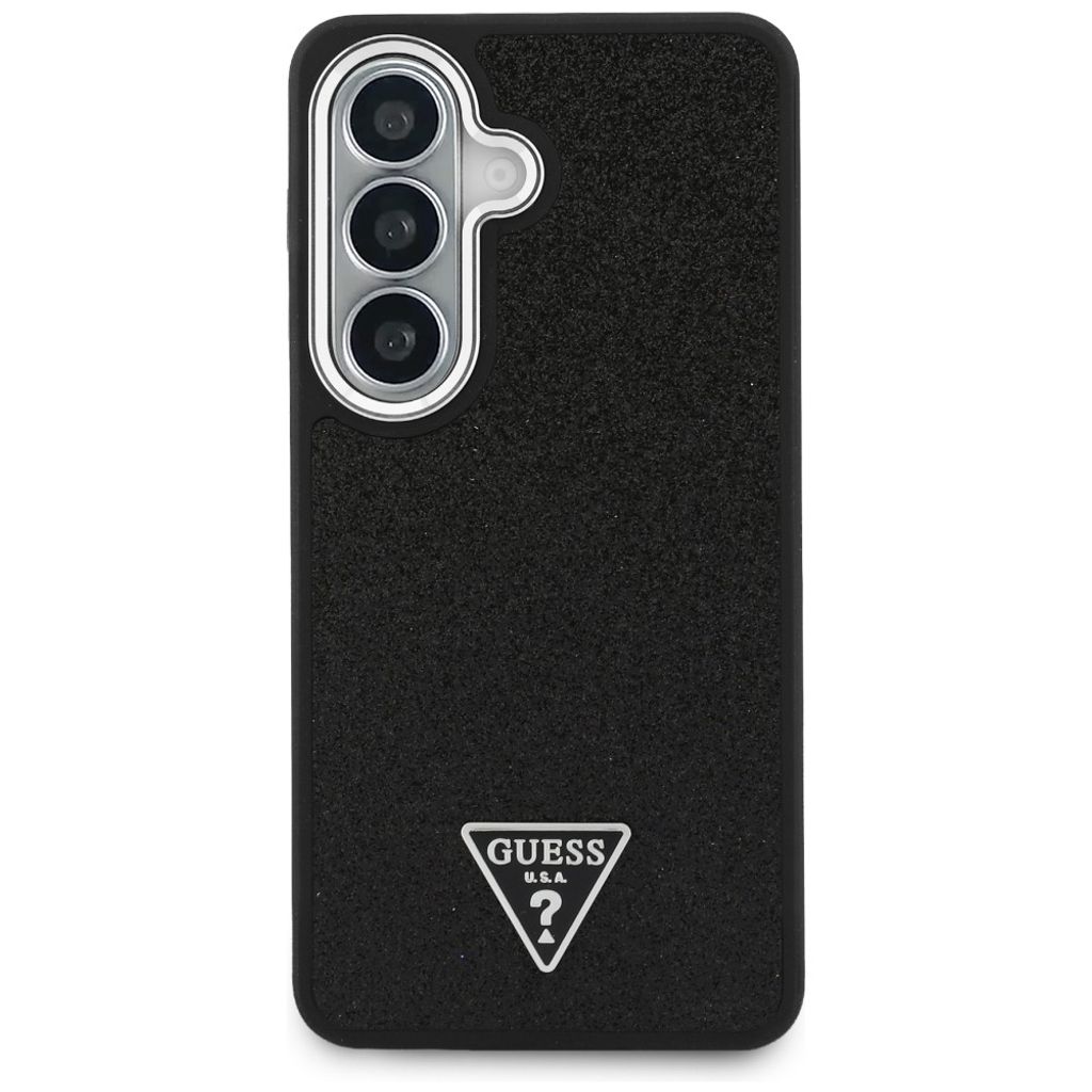 Guess Fixed Glitter Triangle MagSafe Skal till Samsung Galaxy S26 Plus - Svart