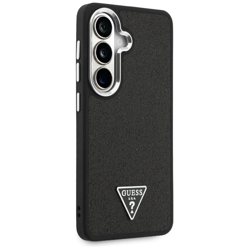 Guess Fixed Glitter Triangle MagSafe Skal till Samsung Galaxy S26 Plus - Svart