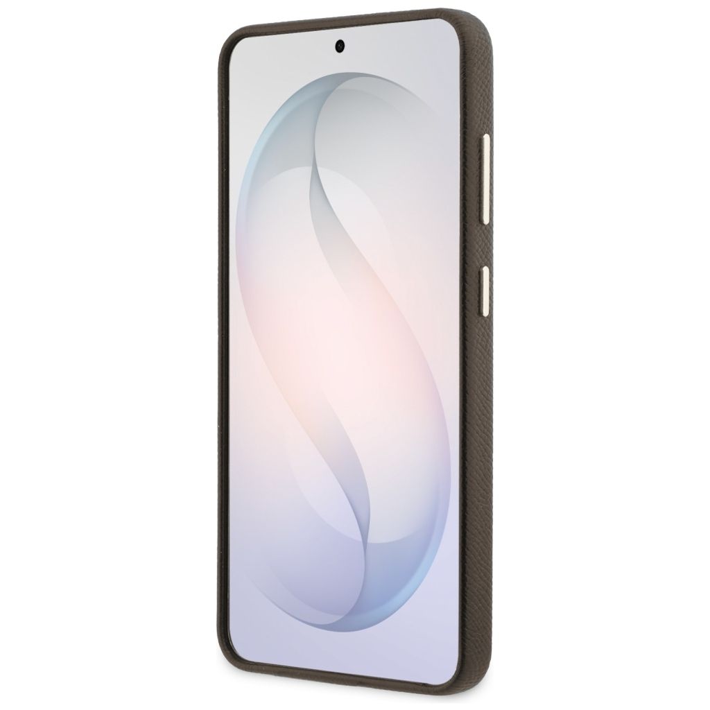 Guess Grained Big 4G Metal Logo Skal till Samsung Galaxy S26 Plus - Brun