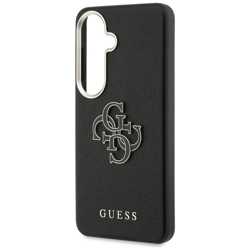Guess Grained Big 4G Metal Logo Skal till Samsung Galaxy S26 Plus - Svart