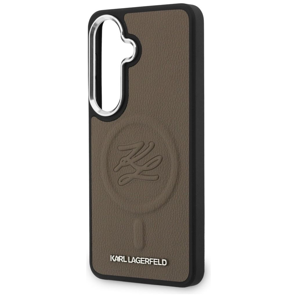 Karl Lagerfeld Embossed Ring Initials MagSafe Skal Samsung Galaxy S26 - Brun