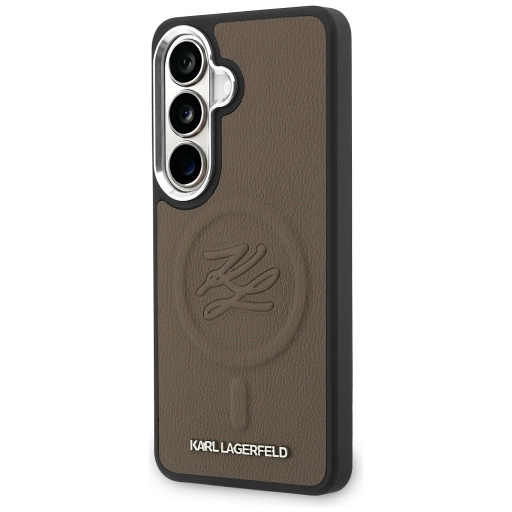 Karl Lagerfeld Embossed Ring Initials MagSafe Skal Samsung Galaxy S26 - Brun