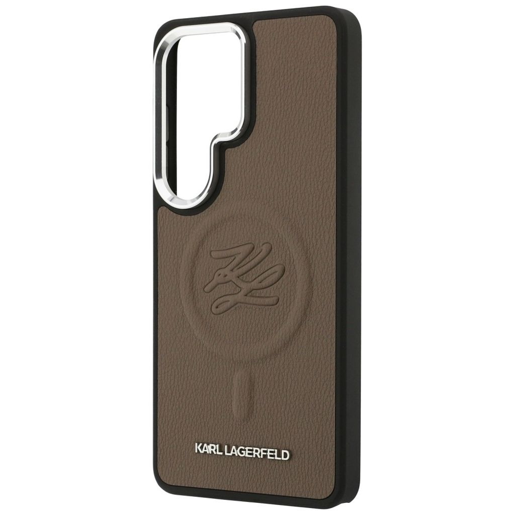 Karl Lagerfeld Embossed Ring MagSafe Skal Samsung Galaxy S26 Ultra - Brun