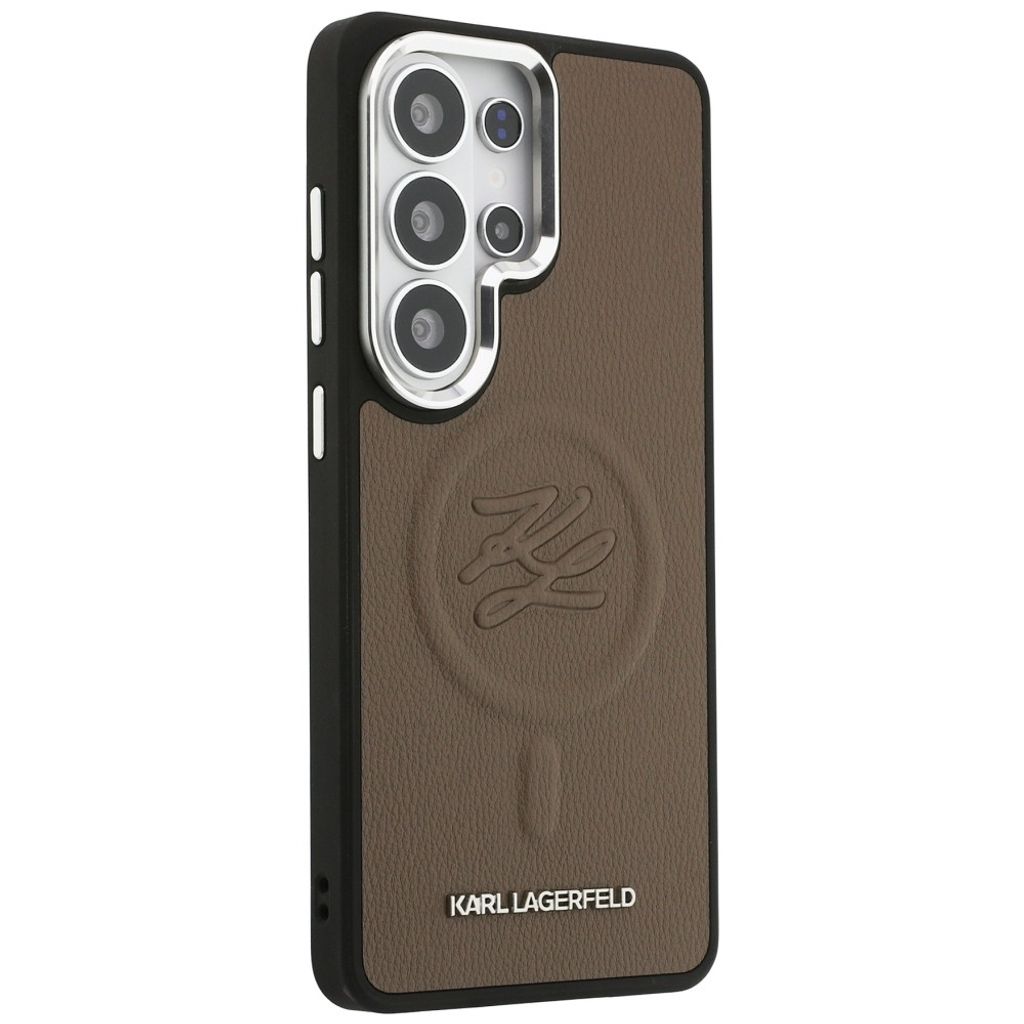 Karl Lagerfeld Embossed Ring MagSafe Skal Samsung Galaxy S26 Ultra - Brun