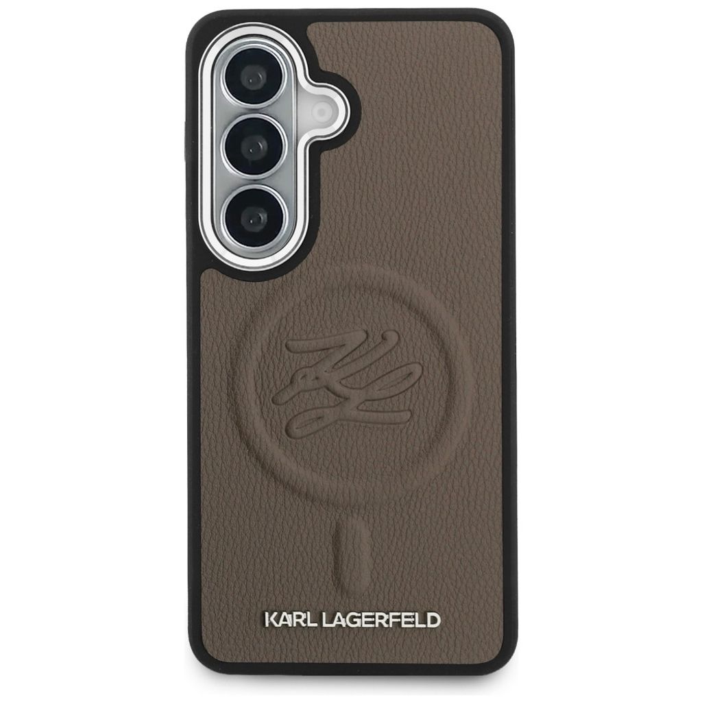 Karl Lagerfeld Embossed Ring MagSafe Skal Samsung Galaxy S26 Plus - Brun