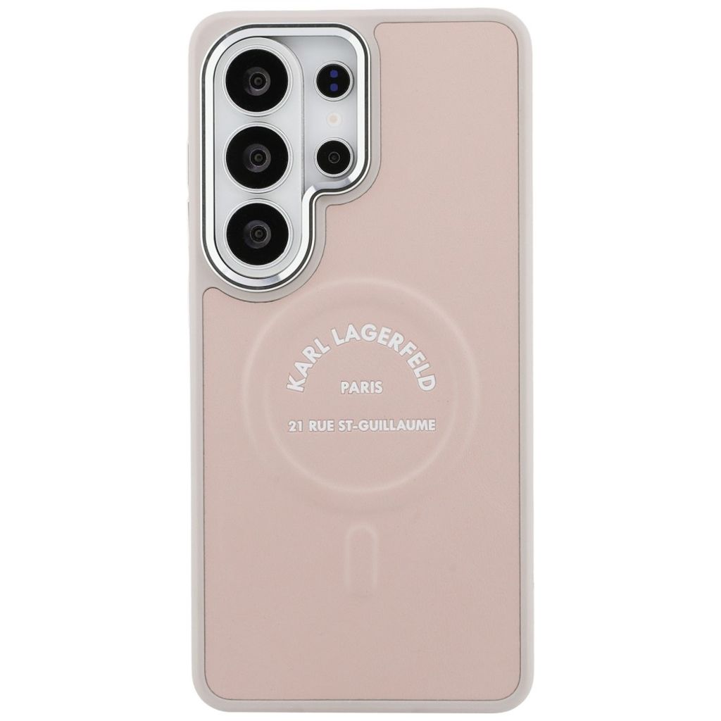 Karl Lagerfeld Embossed Ring Logo MagSafe Skal Samsung Galaxy S26 Ultra - Rosa