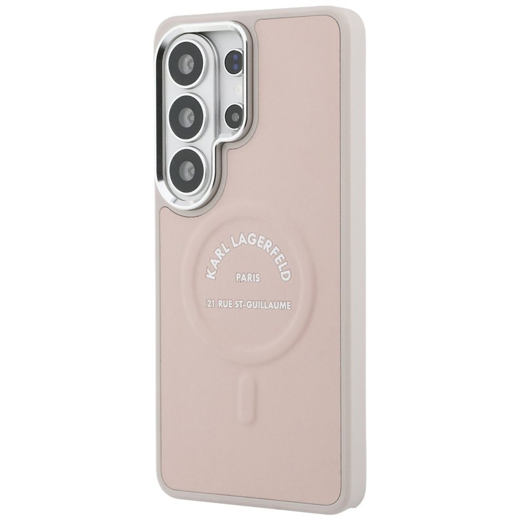 Karl Lagerfeld Embossed Ring Logo MagSafe Skal Samsung Galaxy S26 Ultra - Rosa