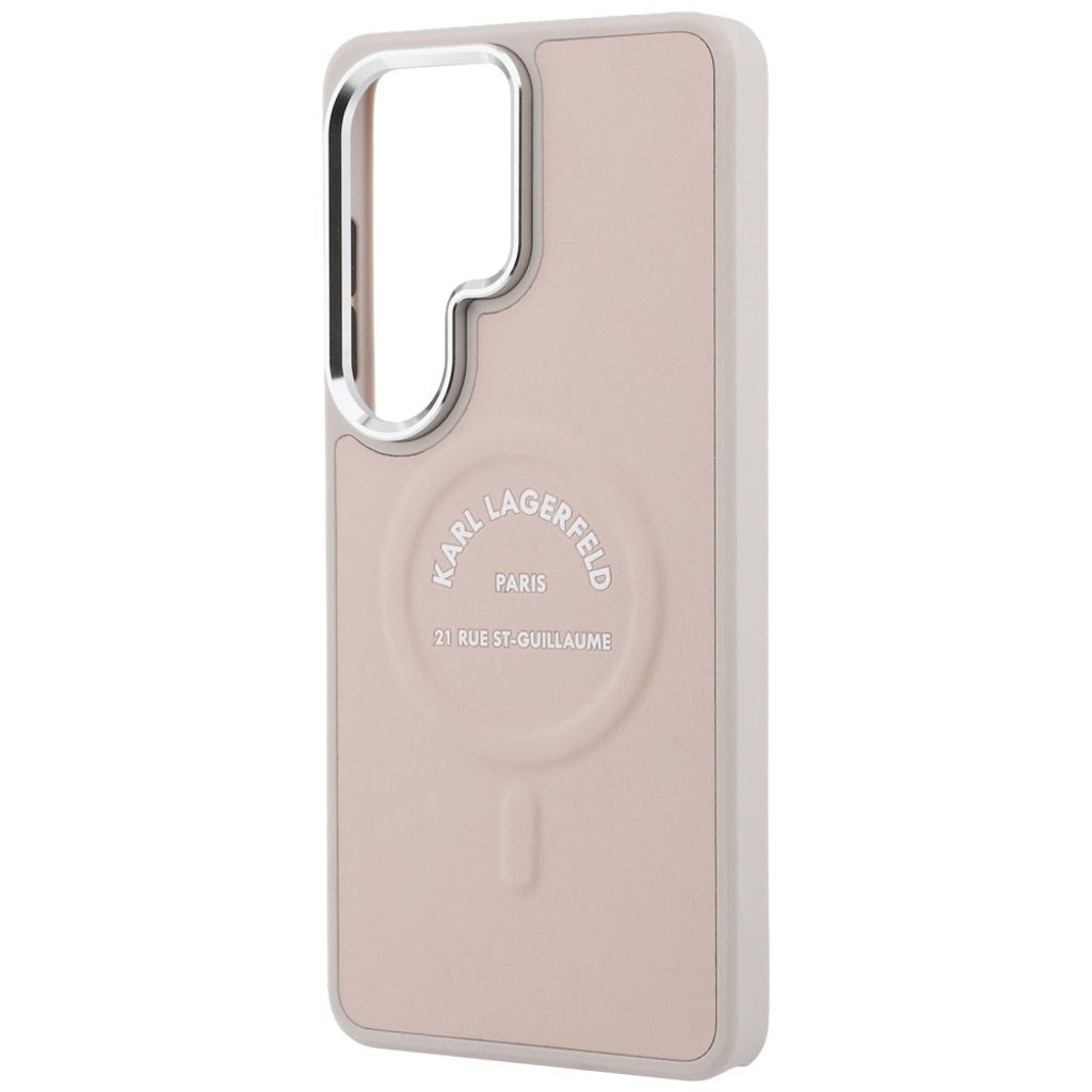 Karl Lagerfeld Embossed Ring Logo MagSafe Skal Samsung Galaxy S26 Ultra - Rosa