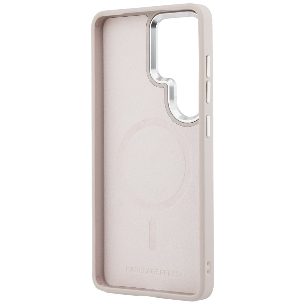 Karl Lagerfeld Embossed Ring Logo MagSafe Skal Samsung Galaxy S26 Ultra - Rosa
