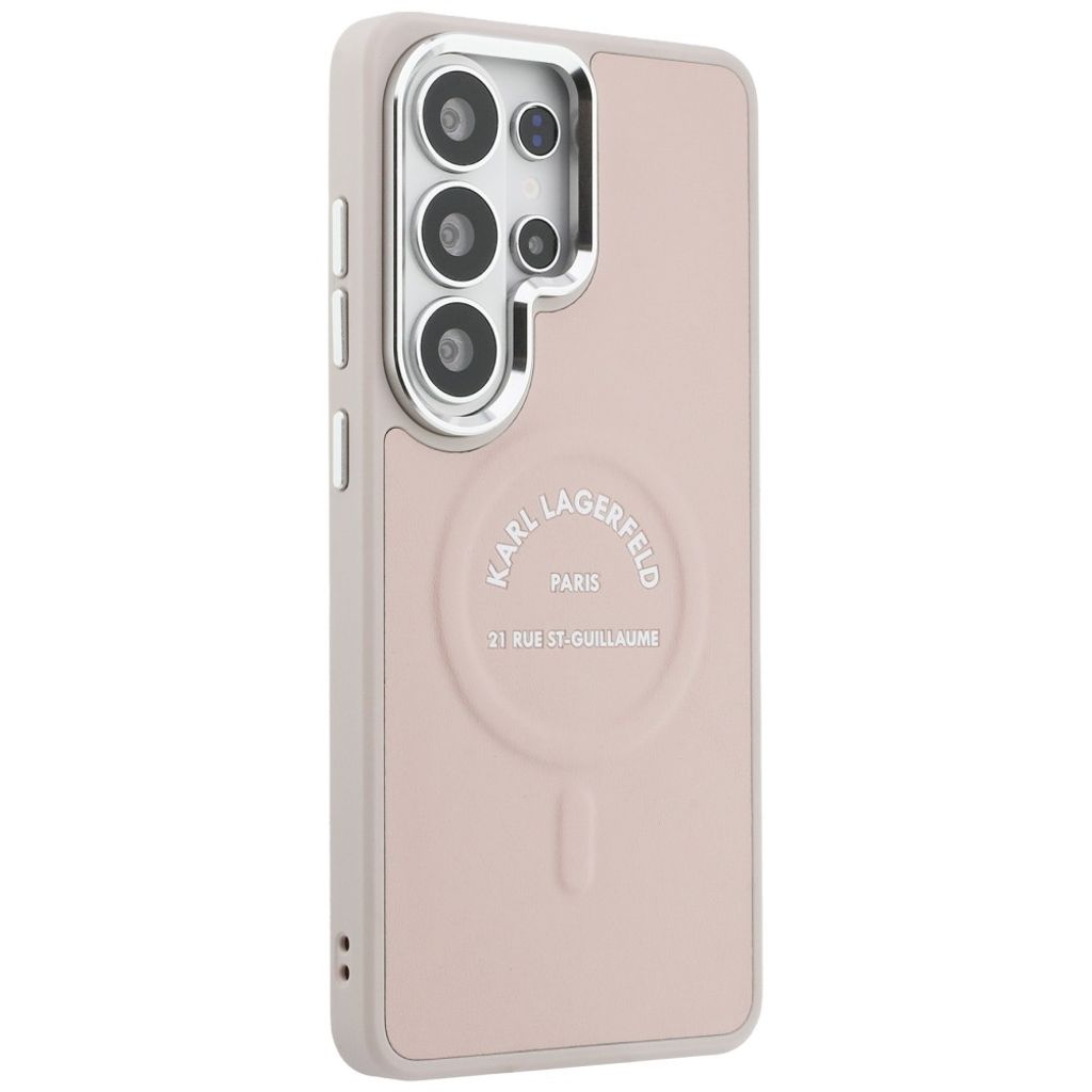 Karl Lagerfeld Embossed Ring Logo MagSafe Skal Samsung Galaxy S26 Ultra - Rosa
