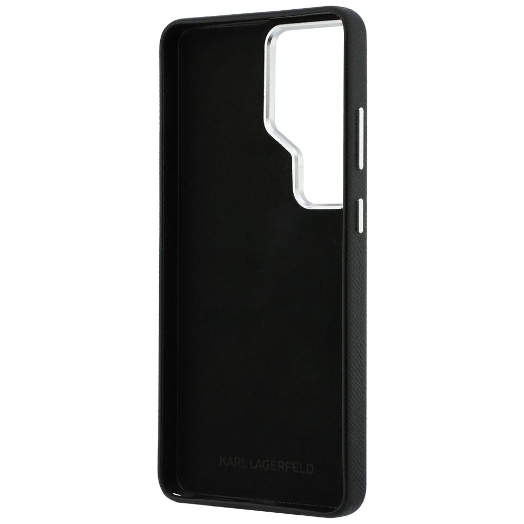 Karl Lagerfeld Grained Signature Logo Skal till Samsung Galaxy S26 Ultra - Svart
