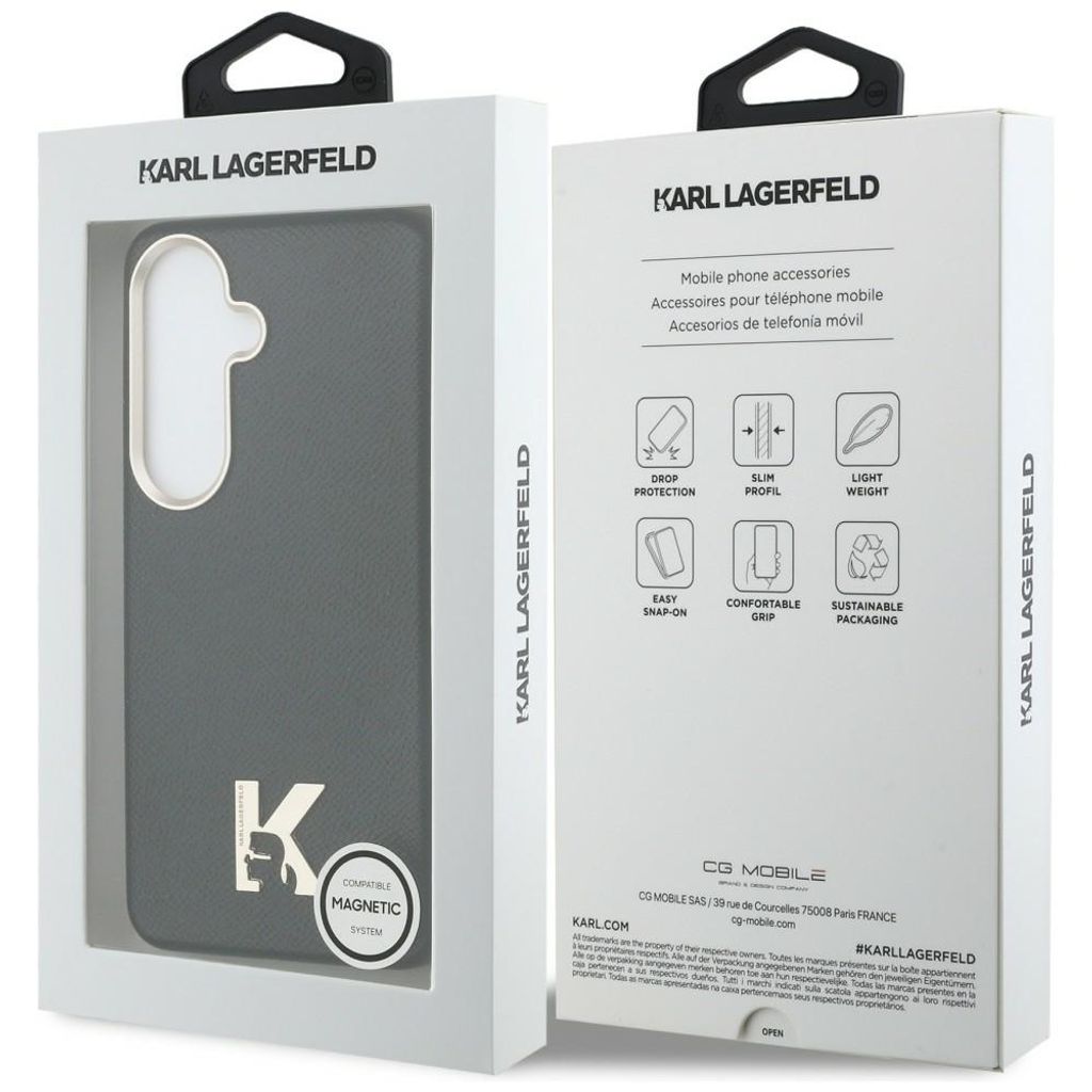 Karl Lagerfeld K Metal Logo MagSafe Skal till Samsung Galaxy S26 - Svart
