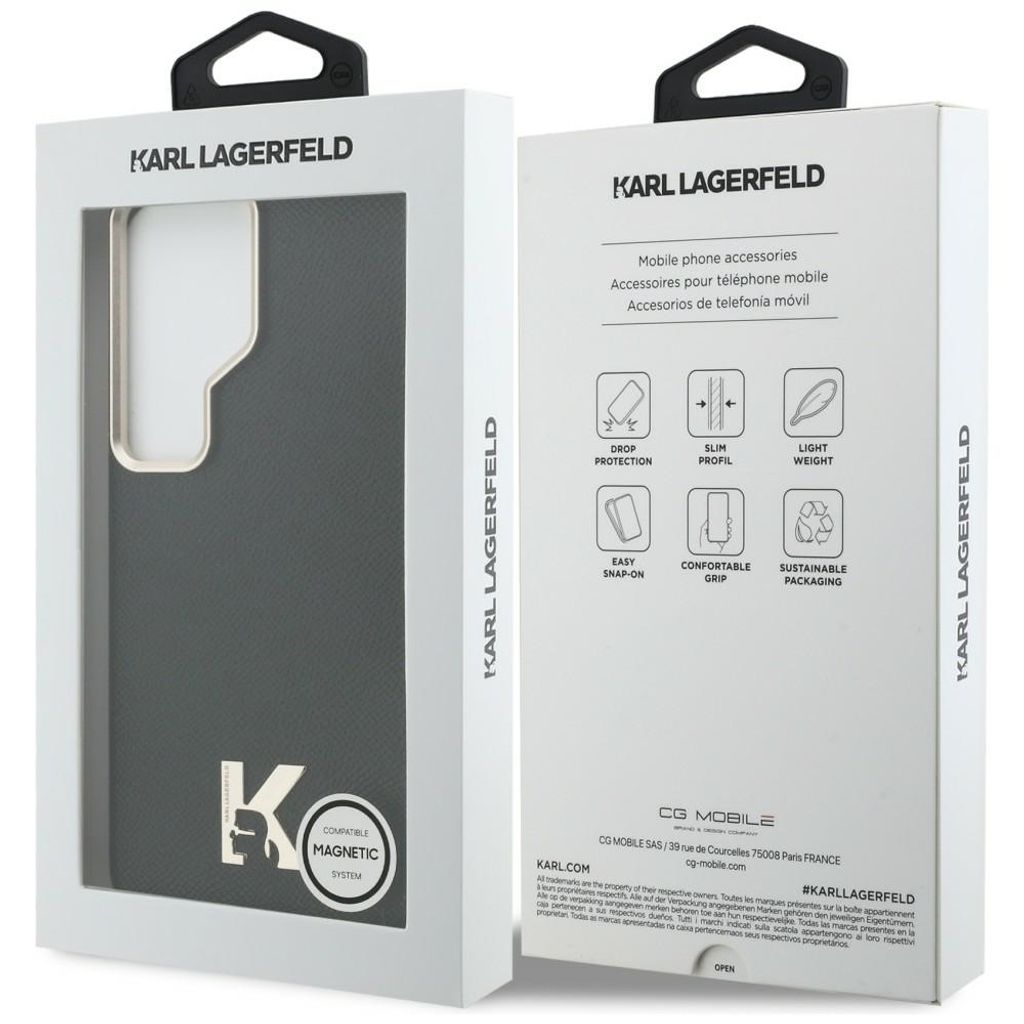 Karl Lagerfeld K Metal Logo MagSafe Skal till Samsung Galaxy S26 Ultra - Svart