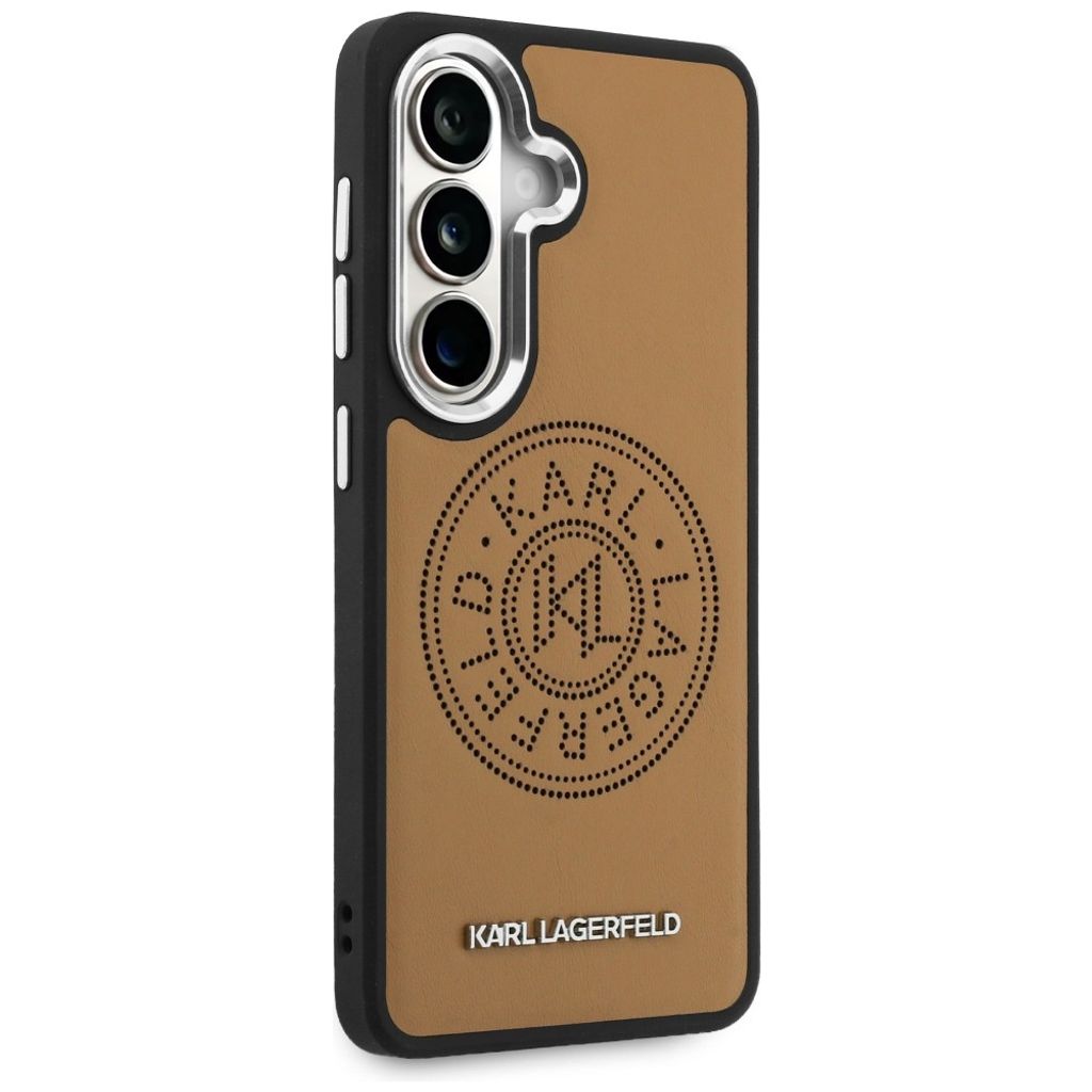 Karl Lagerfeld Perforated KL MagSafe Skal till Samsung Galaxy S26 - Brun