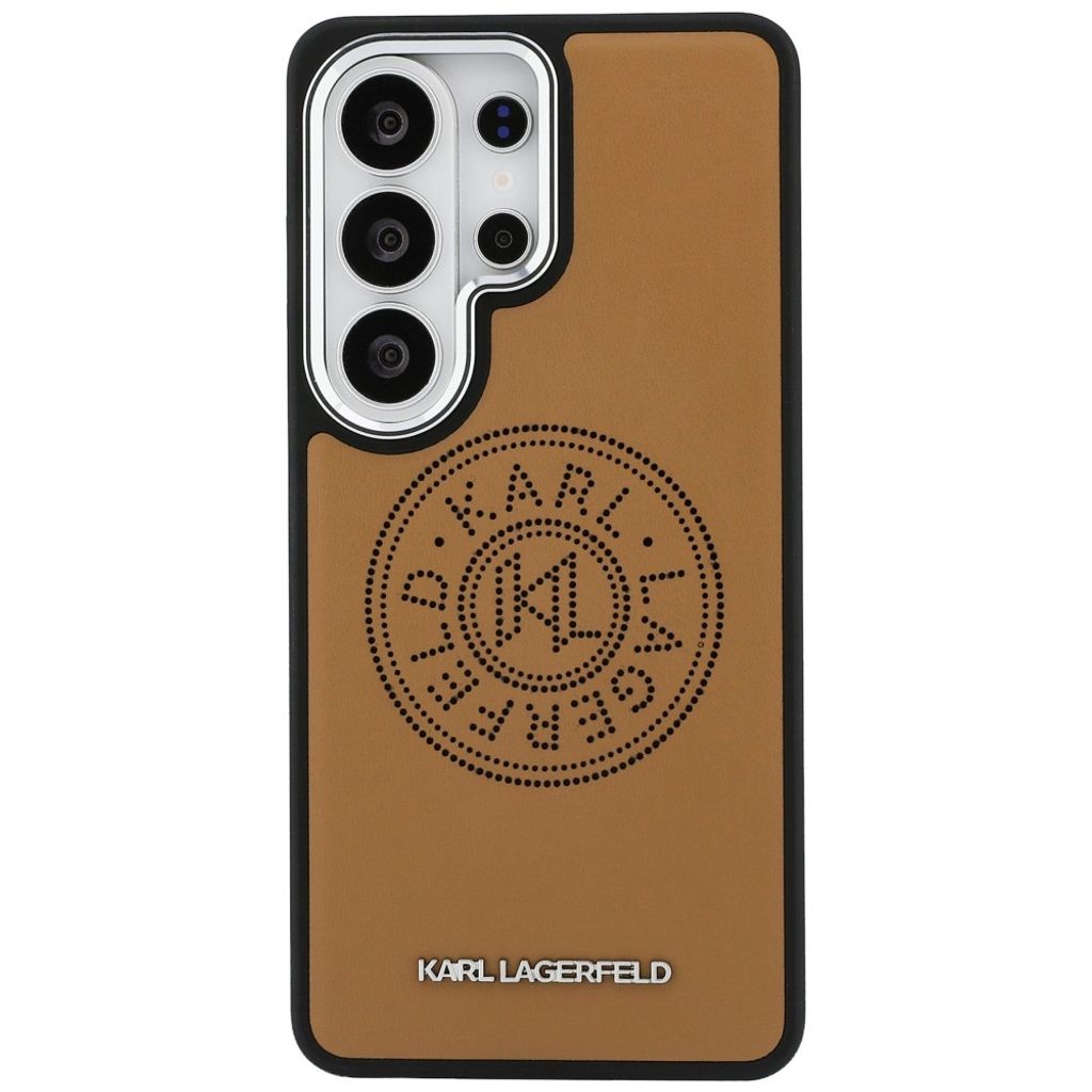 Karl Lagerfeld Perforated KL MagSafe Skal till Samsung Galaxy S26 Ultra - Brun