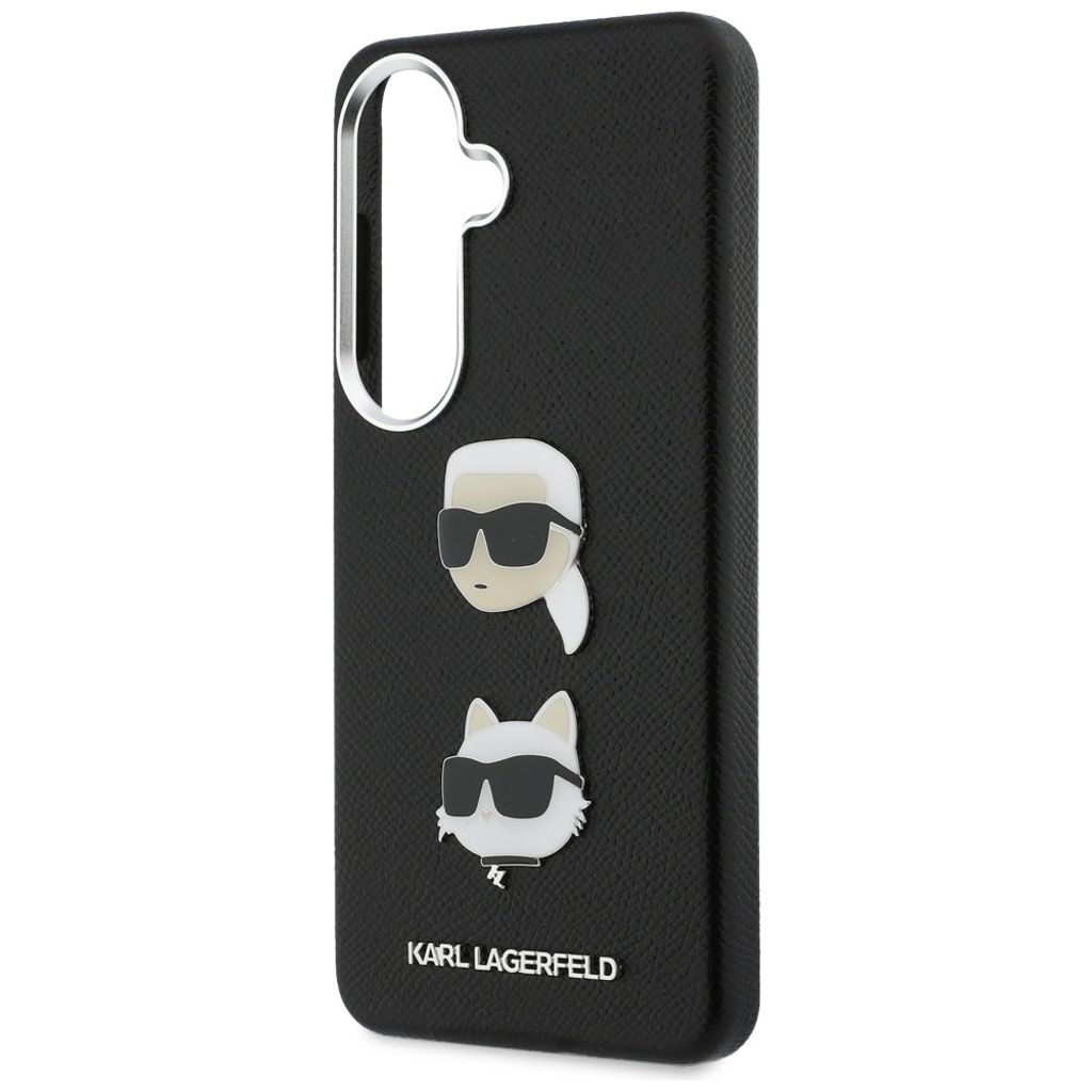 Karl Lagerfeld Saffiano Double Heads Metal Skal till Samsung Galaxy S26 - Svart