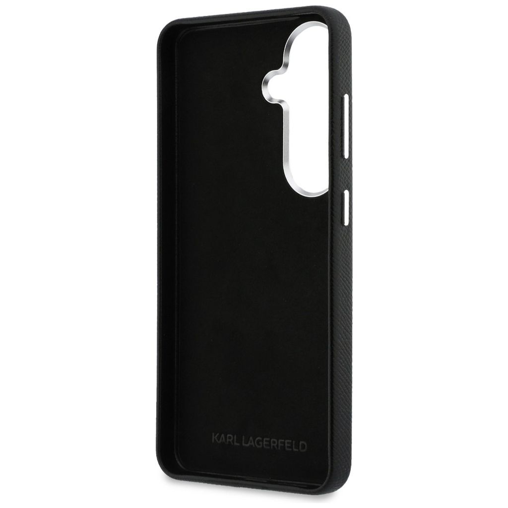 Karl Lagerfeld Saffiano Double Heads Metal Skal till Samsung Galaxy S26 - Svart
