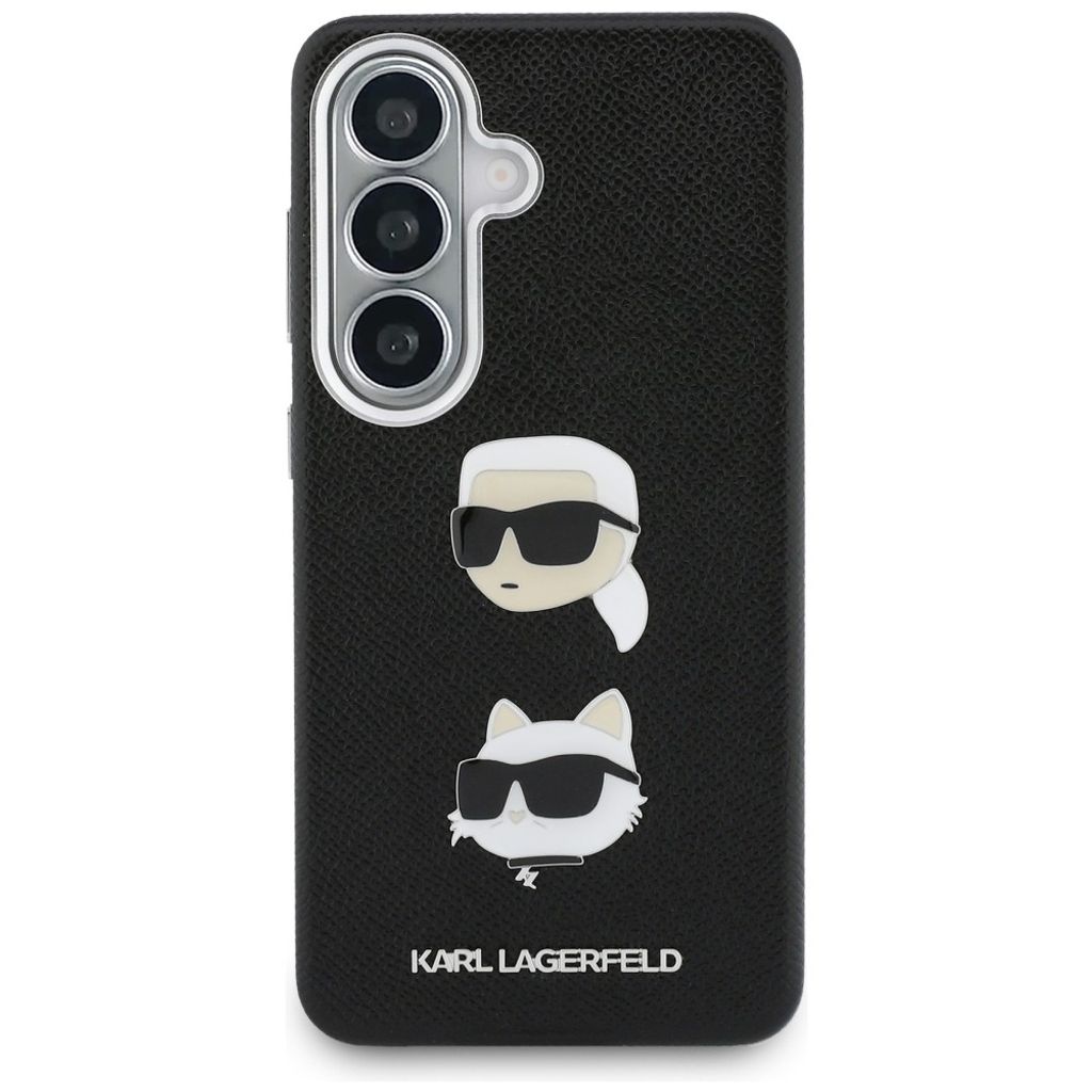Karl Lagerfeld Saffiano Double Heads Metal Skal till Samsung Galaxy S26 - Svart