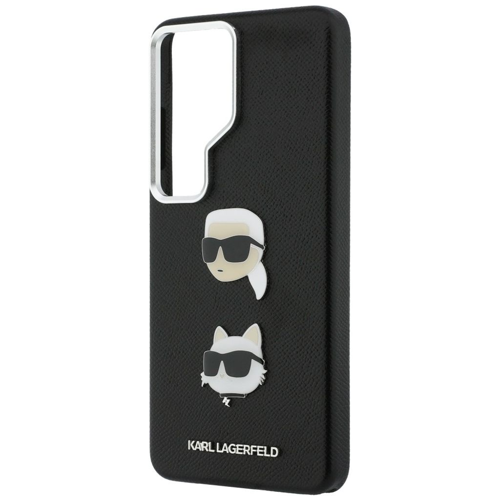 Karl Lagerfeld Saffiano Double Heads Metal Skal Samsung Galaxy S26 Ultra - Svart