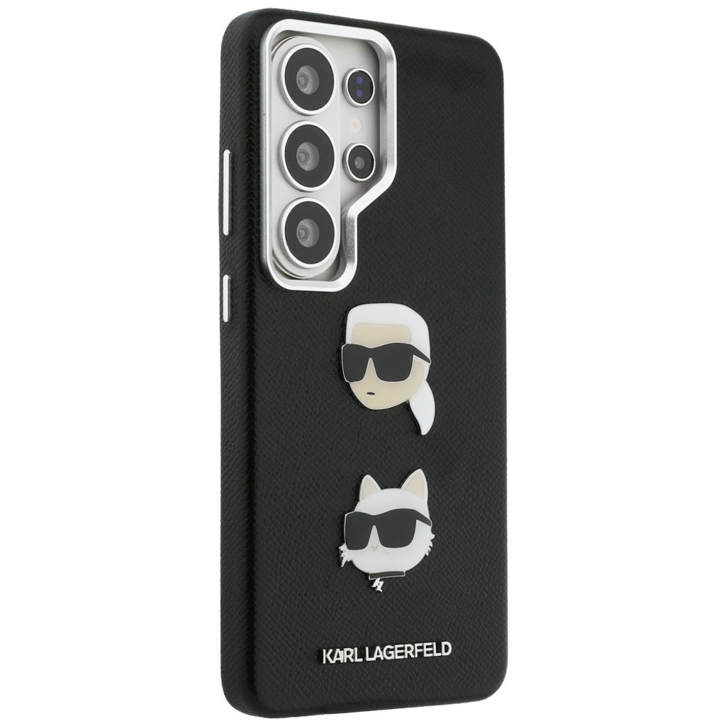 Karl Lagerfeld Saffiano Double Heads Metal Skal Samsung Galaxy S26 Ultra - Svart