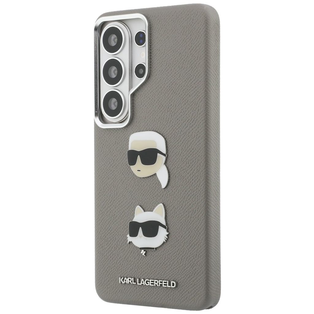 Karl Lagerfeld Saffiano Double Heads Skal Samsung Galaxy S26 Ultra - Silver