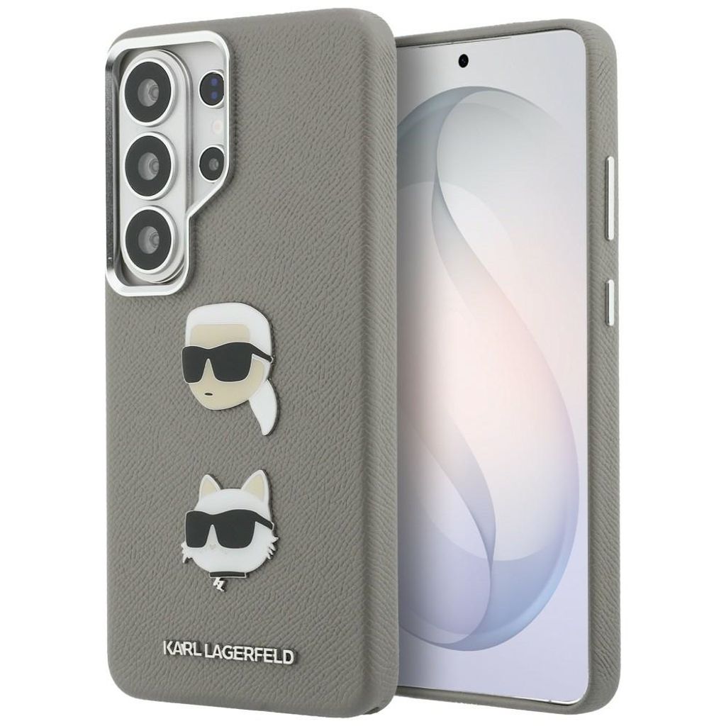 Karl Lagerfeld Saffiano Double Heads Skal Samsung Galaxy S26 Ultra - Silver