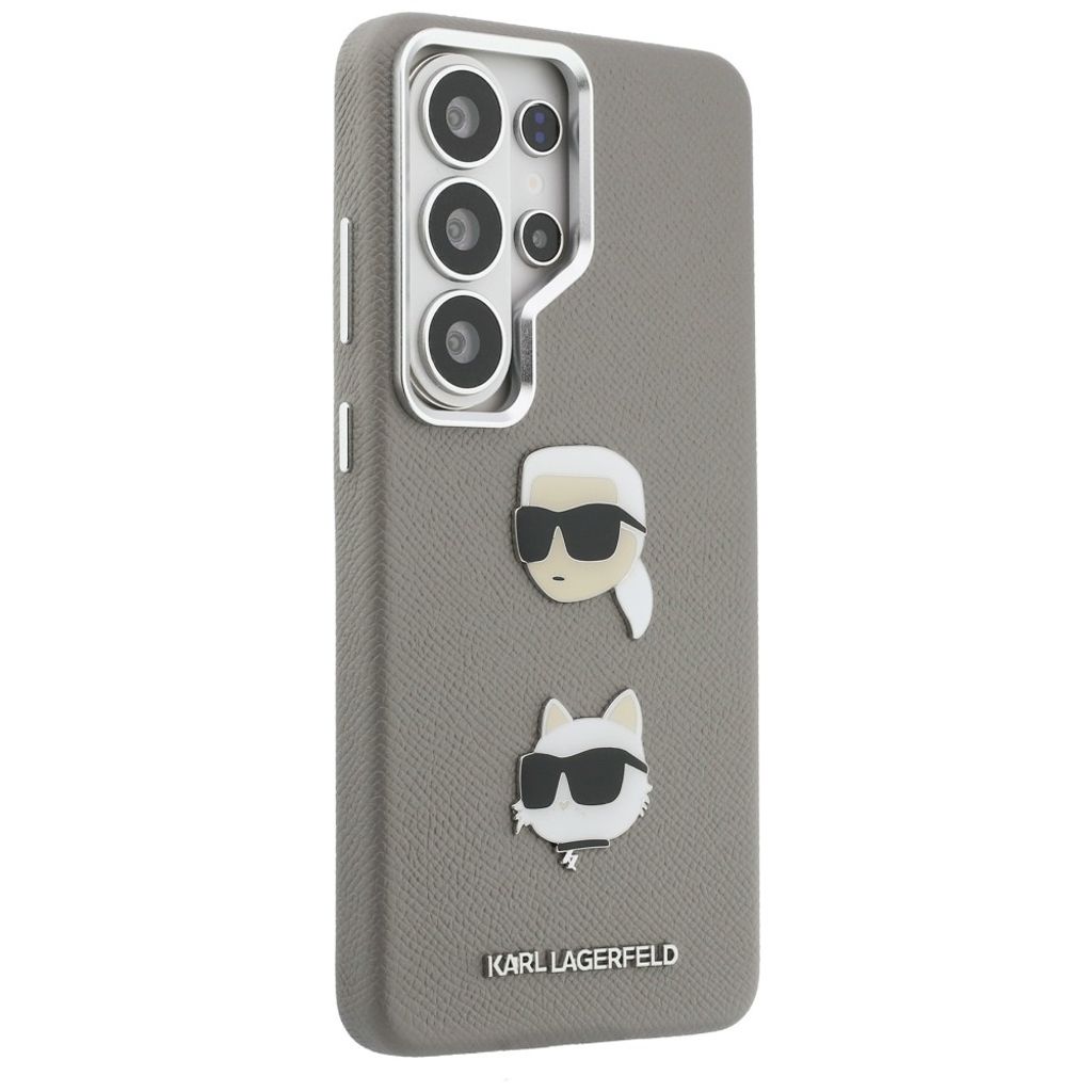 Karl Lagerfeld Saffiano Double Heads Skal Samsung Galaxy S26 Ultra - Silver