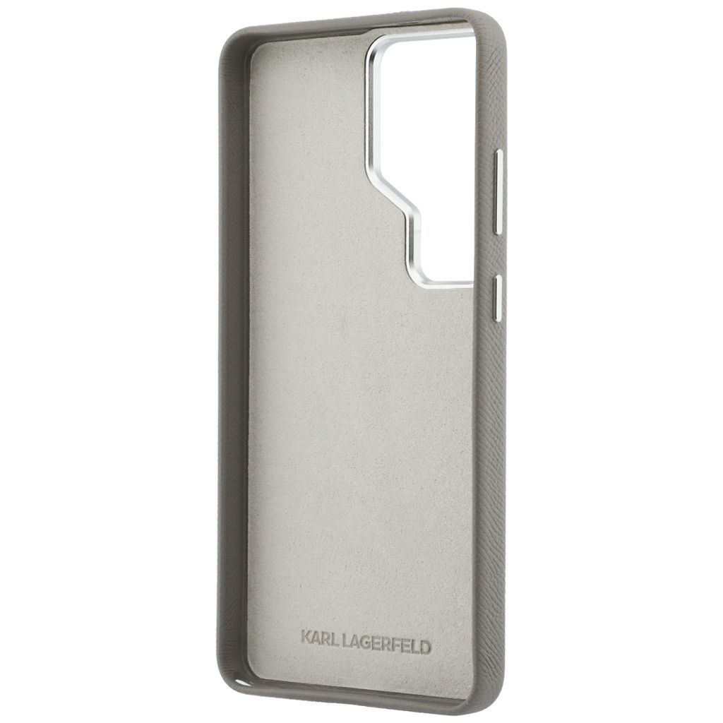 Karl Lagerfeld Saffiano Double Heads Skal Samsung Galaxy S26 Ultra - Silver