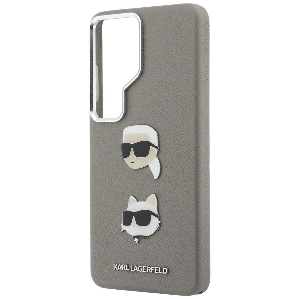 Karl Lagerfeld Saffiano Double Heads Skal Samsung Galaxy S26 Ultra - Silver