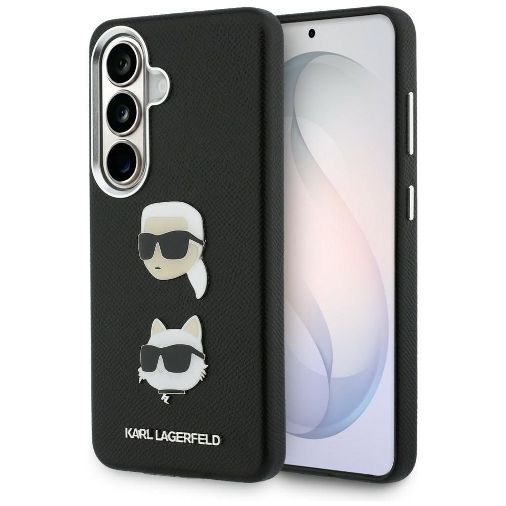 Karl Lagerfeld Saffiano Double Heads Metal Skal Samsung Galaxy S26 Plus - Svart