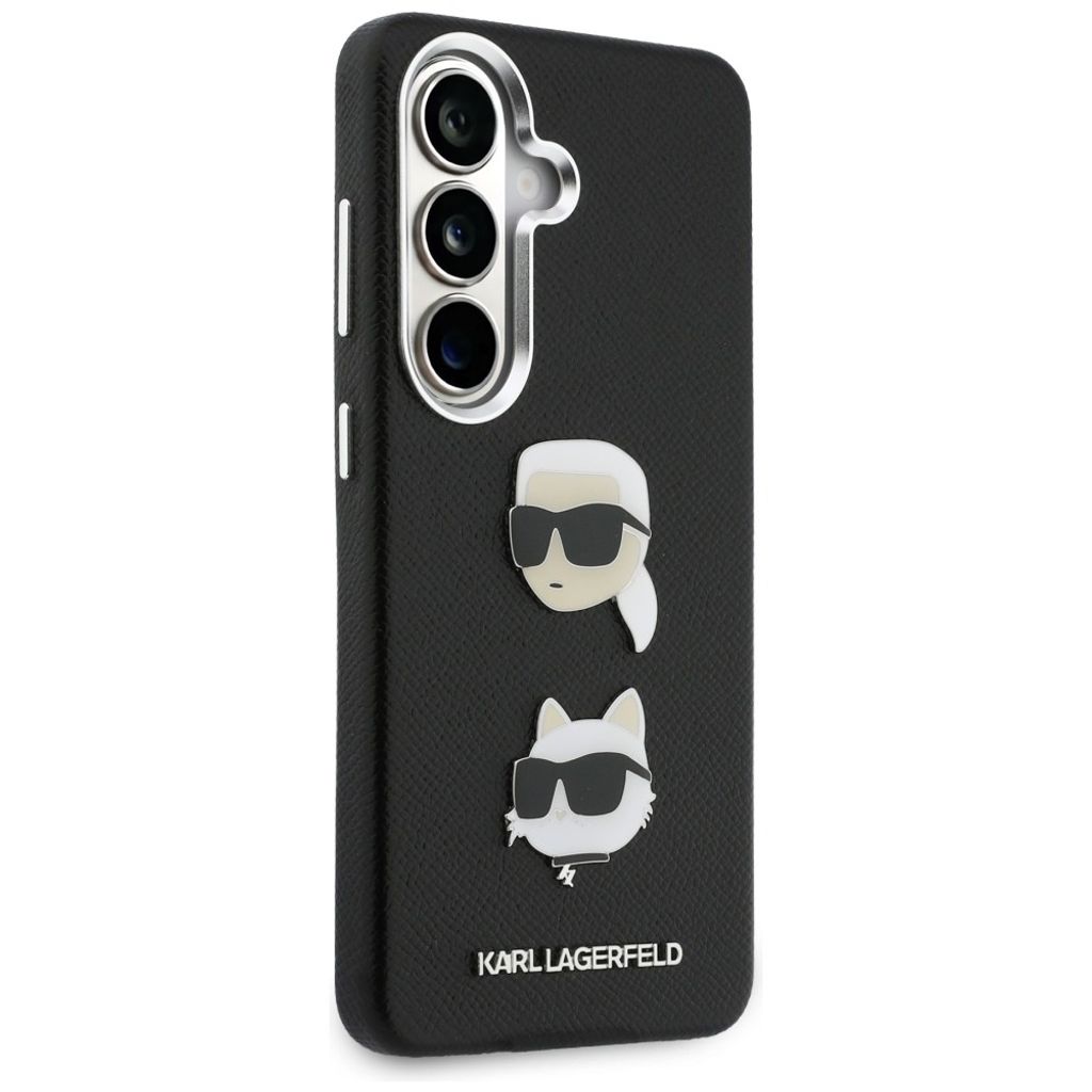 Karl Lagerfeld Saffiano Double Heads Metal Skal Samsung Galaxy S26 Plus - Svart