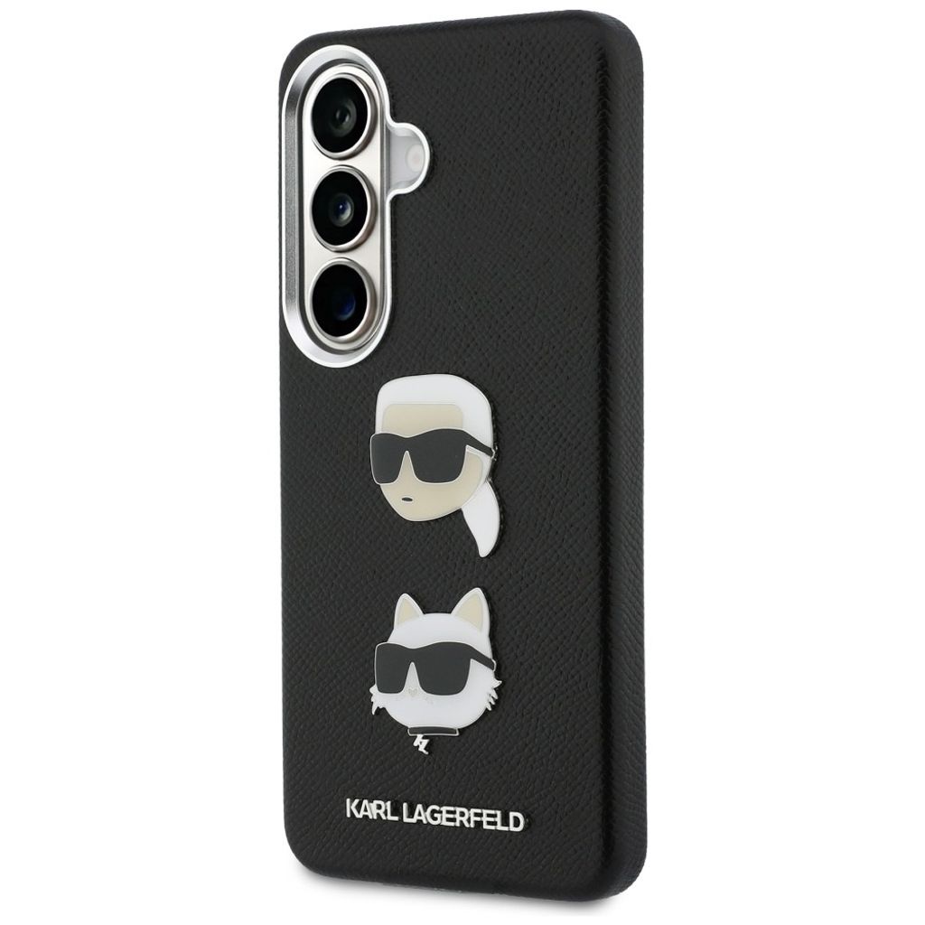 Karl Lagerfeld Saffiano Double Heads Metal Skal Samsung Galaxy S26 Plus - Svart
