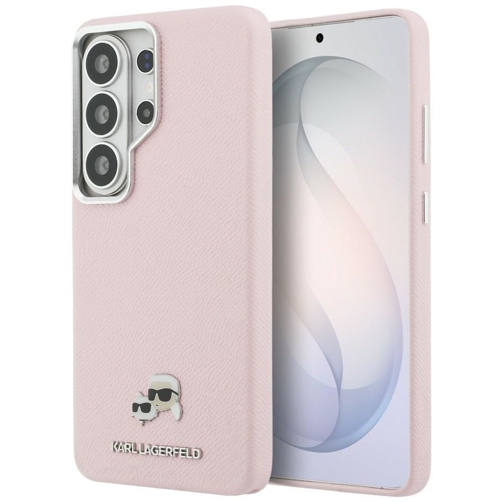 Karl Lagerfeld Saffiano KC Logo MagSafe Skal Samsung Galaxy S26 Ultra - Rosa